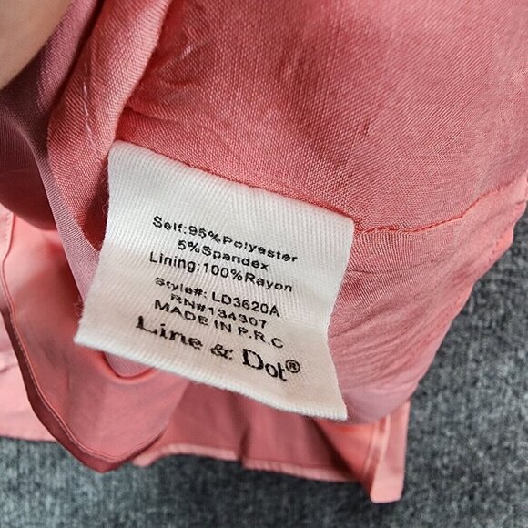 NEW Line & Dot REVOLVE Rampling Mini Babydoll Satin Pink Dress Cold Shoulder XS - Picture 10 of 15